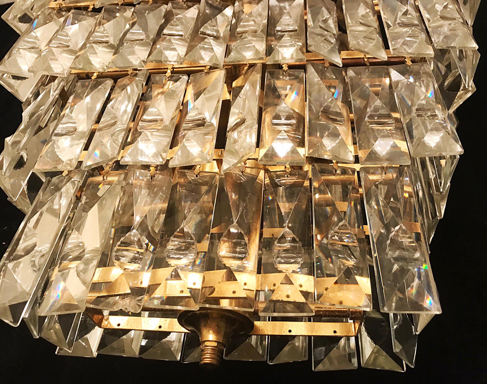 Murano crystal Chandelier 1950