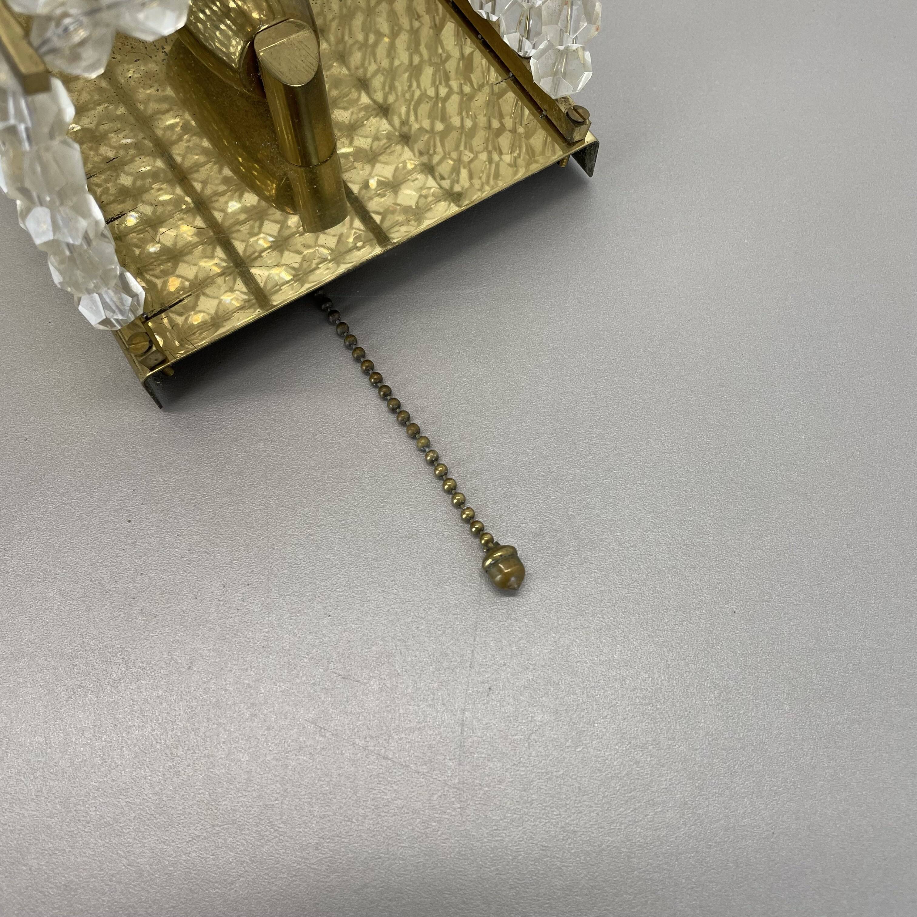 brass and aryl glass wall light sconce by Emil Stejnar, Austria, 1950s