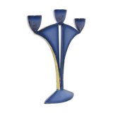 Modernist bronze candle holder