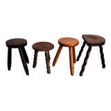 Set of 4 mismatched stools