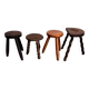 Set of 4 mismatched stools