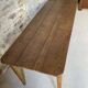 Antique wooden table with tapered legs – 200 cm