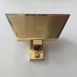Vintage wall light, solid brass, Italy 1970s