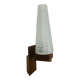 Scandinavian opaline teak wall light from the 60s