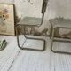 Trio de chaises Tubax 1950