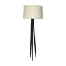 Floor lamp in black lacquered steel around 1980