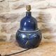 Glazed ceramic lamp base Blanot pottery