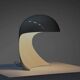 Metal 'Dania' table lamp by Dario Tognon and Studio Celli for Artemide
