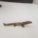 Vintage Nutcracker - Brass Crocodile - 1970