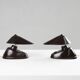Brown Bakelite Lamps by Bauhaus for ESC Zukov 1930s