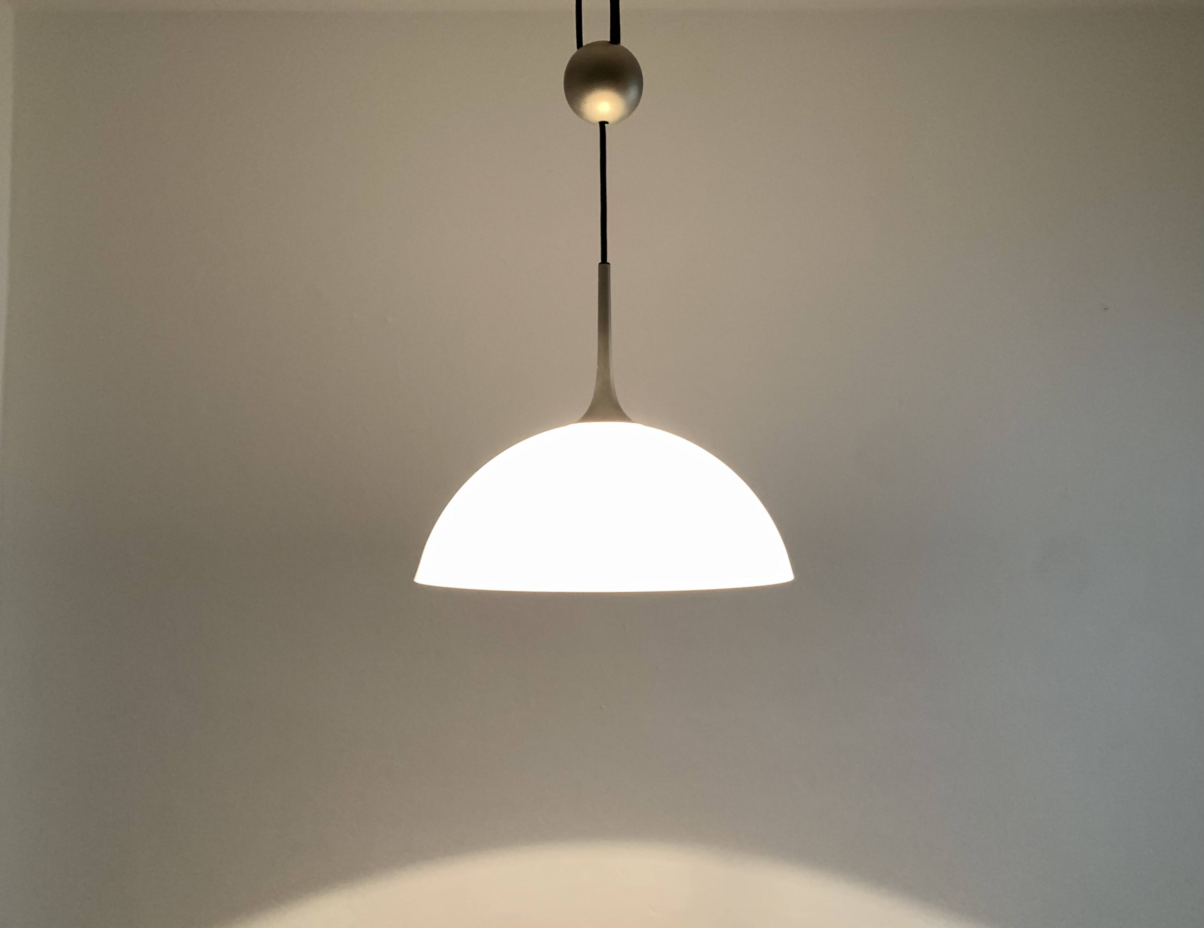 Opaline Posa 36 Pendant Lamp with Counterweight by Florian Schulz