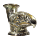 Ancient Vase Rhyton Eagle Head in Silver Brass-1900s