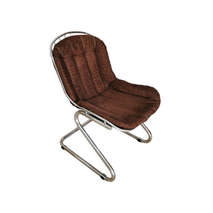 Chaise vintage tube chromé