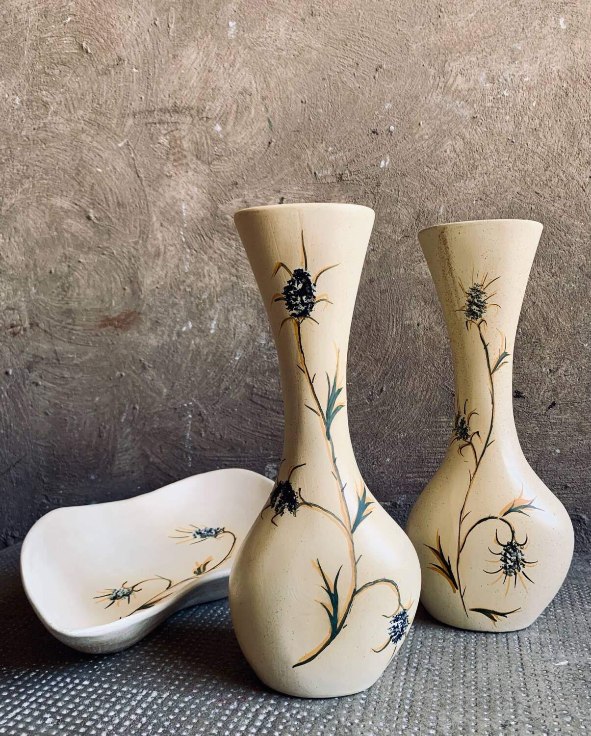 Vases and ceramic bowls, 1960-70