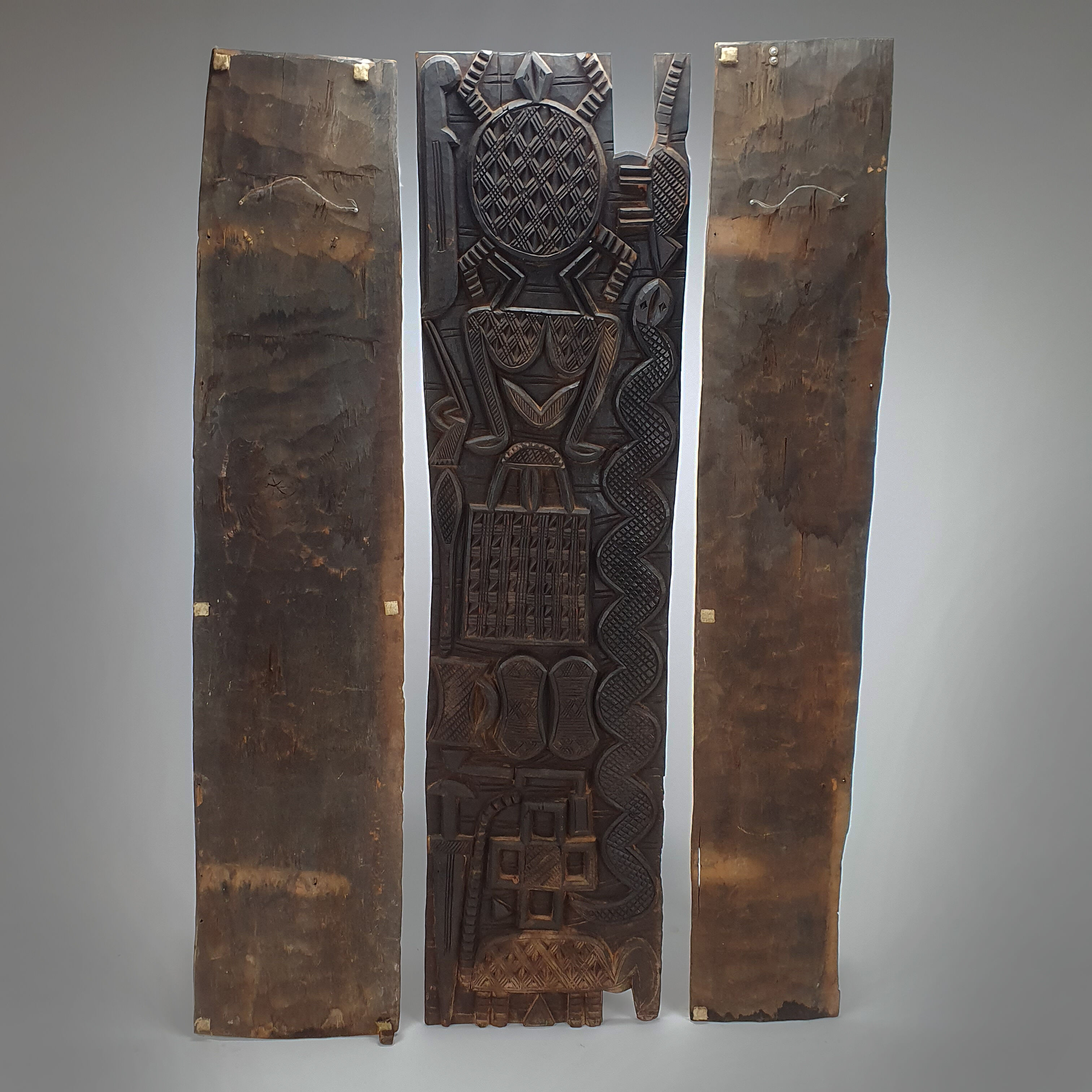 3 part door panel from the Nupe people of Nigeria, 1920s