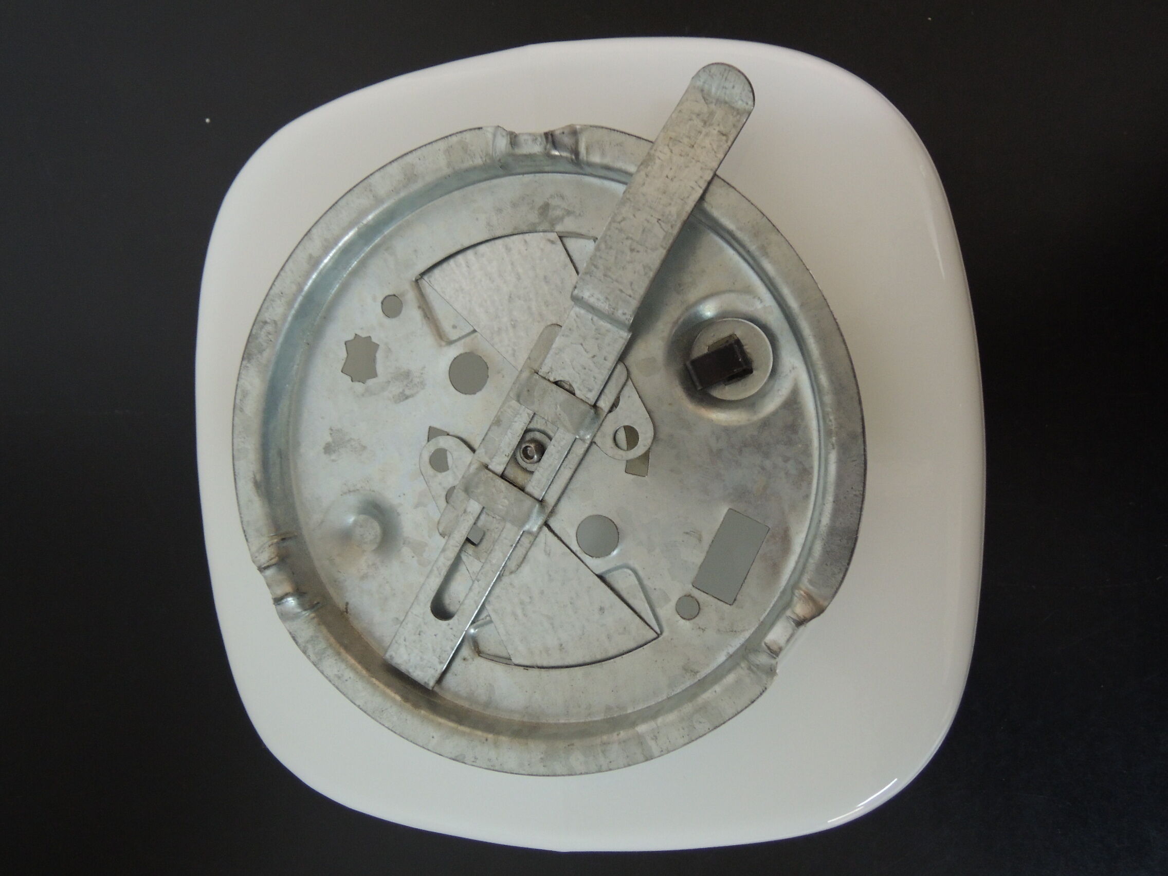 Square ceiling light in opaline