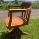 Fauteuil de bureau pivotant bois
