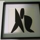 Tableau Vintage Art Optique - Victor Vasarely "Phantom" - Frame 40x40cm
