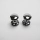 2 chrome metal hooks
