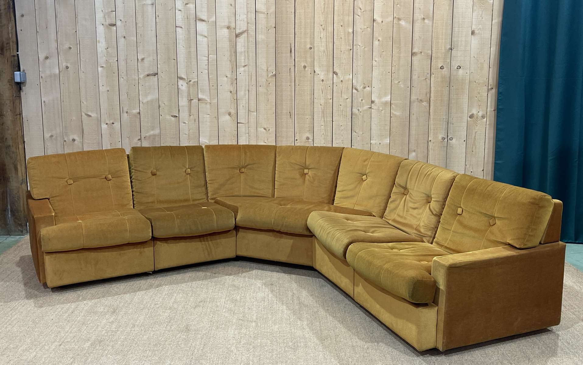 Steiner modular sofa from the 1970s in 5 blocks