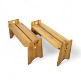 Ensemble de Salle à Manger Sculptural en Pin par Gilbert Marklund pour Furusnickarn Ab, 1970s