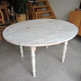 Table ronde avec 2 abattants