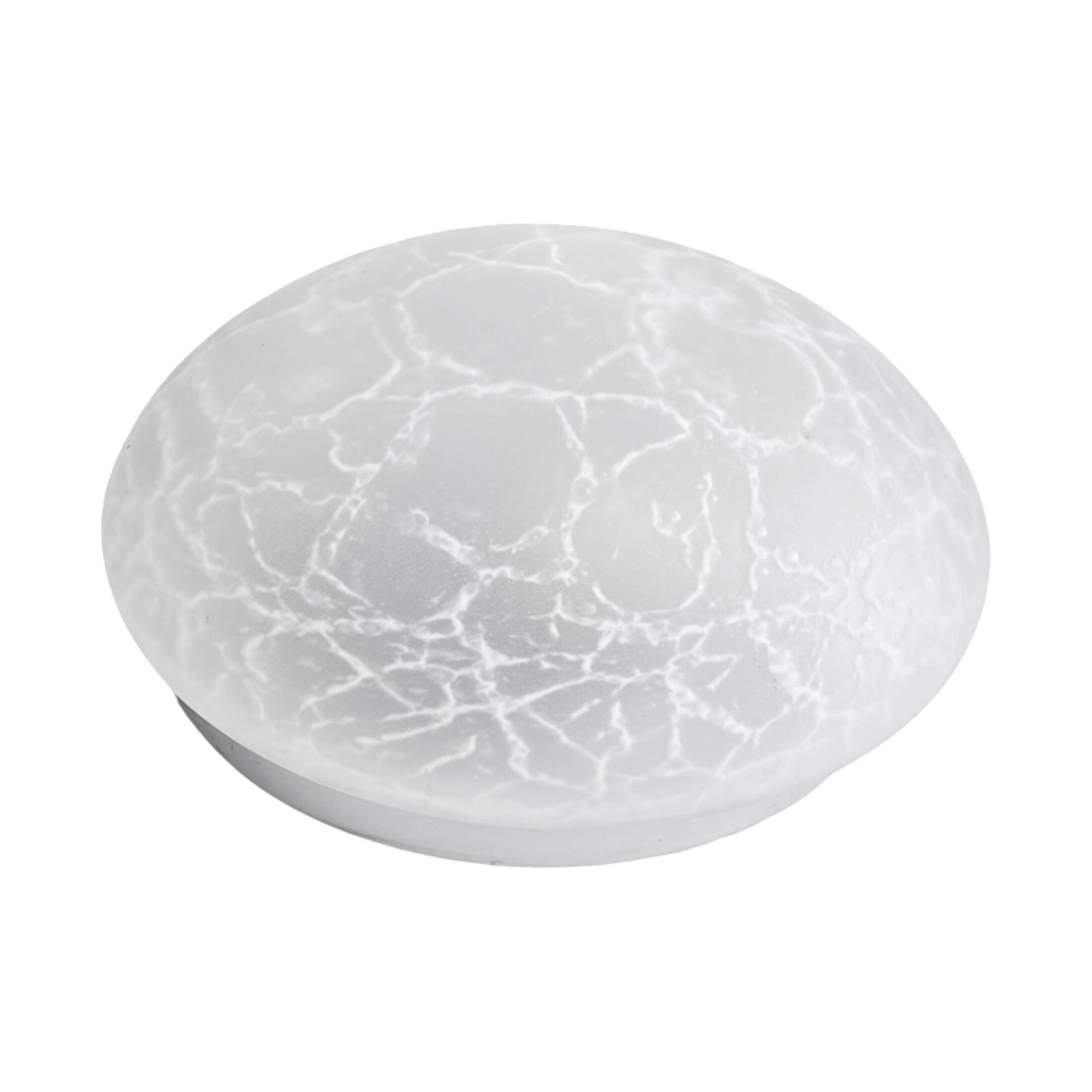 Plafonnier en verre moderniste veb narva allemagne années 1970.