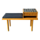 Vintage entryway bench decorated with ceramic tiles, Norway 1960s
