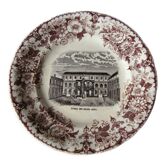 Assiette à dessert Keller et Guerin "Ecole des beaux arts "