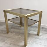 Table brass and glass Mara