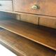 Comptoir de magasin, îlot de cuisine vintage en bois