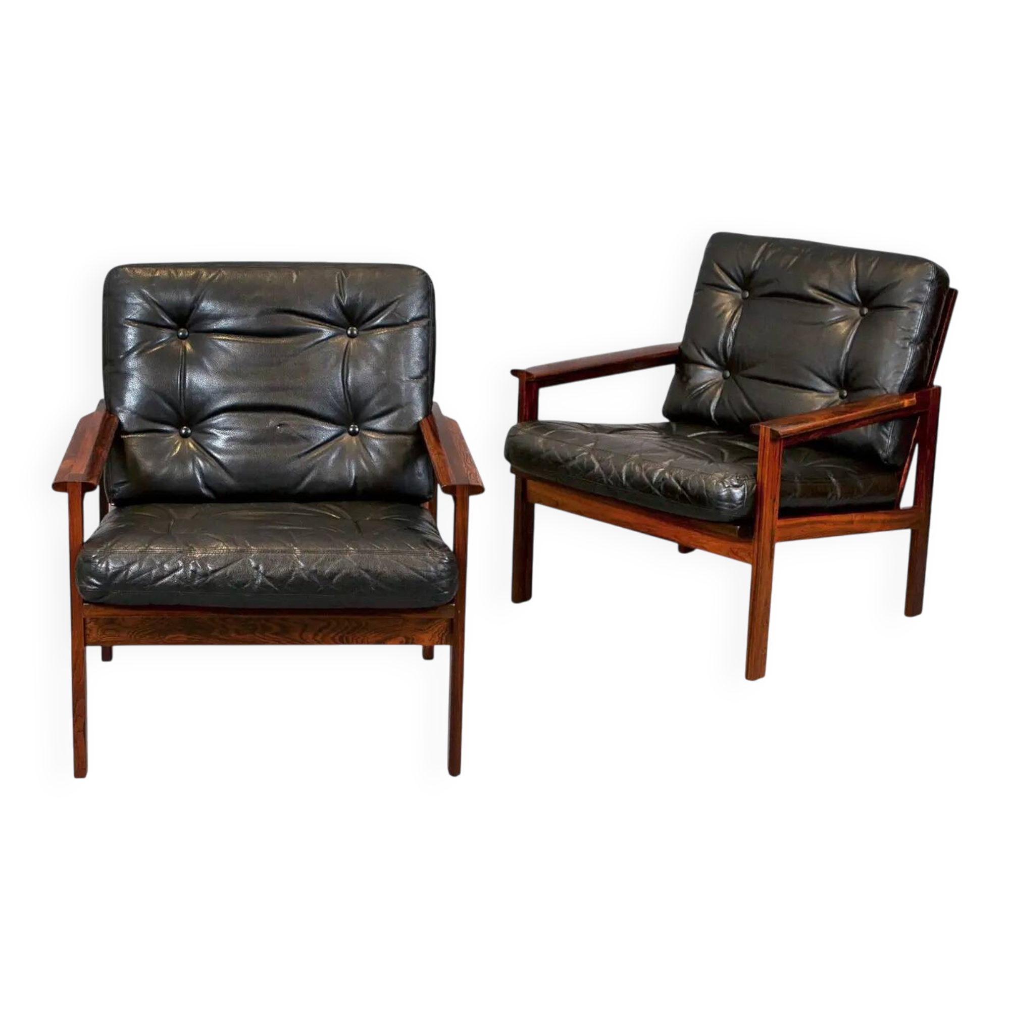 Paire de fauteuils Capella par Illum Wikkelso