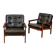 Paire de fauteuils Capella par Illum Wikkelso