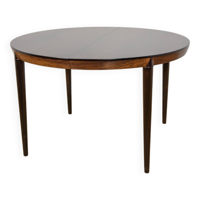 Table à manger ronde en palissandre du milieu du siècle, modèle 71, par Severin Hansen pour Hasl