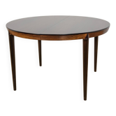Mid-Century Round Rosewood Dining Table Model 71 by Severin Hansen for Hasl