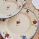 4 vintage flat plates Digoin Sarreguemines model Mary-Lou