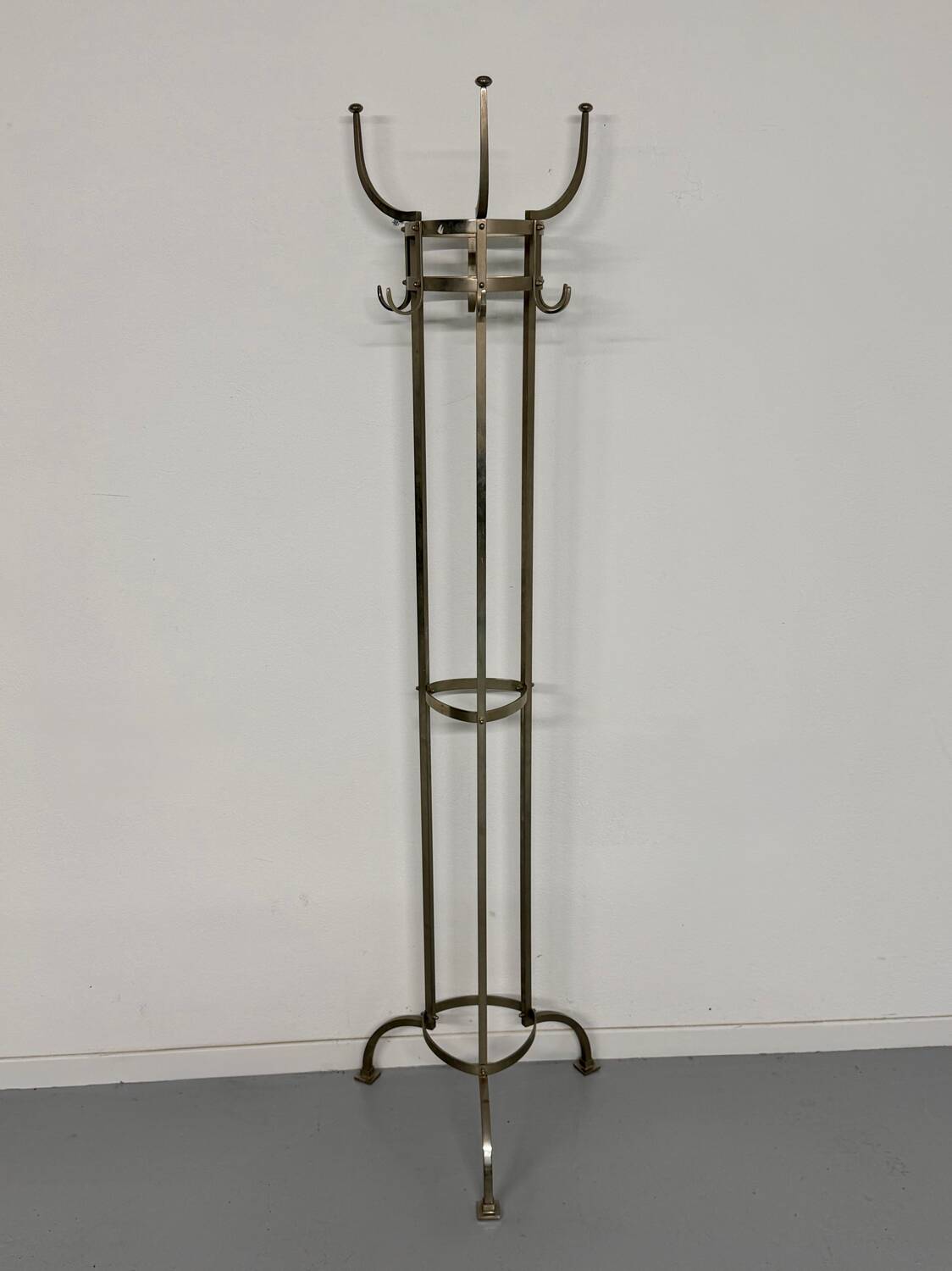 Coat rack Nymphenburg design by Otto Blümel for Classicon brass 80s