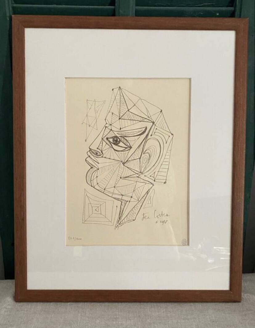 Portrait surréaliste, visage d'Apollon, Jean Cocteau