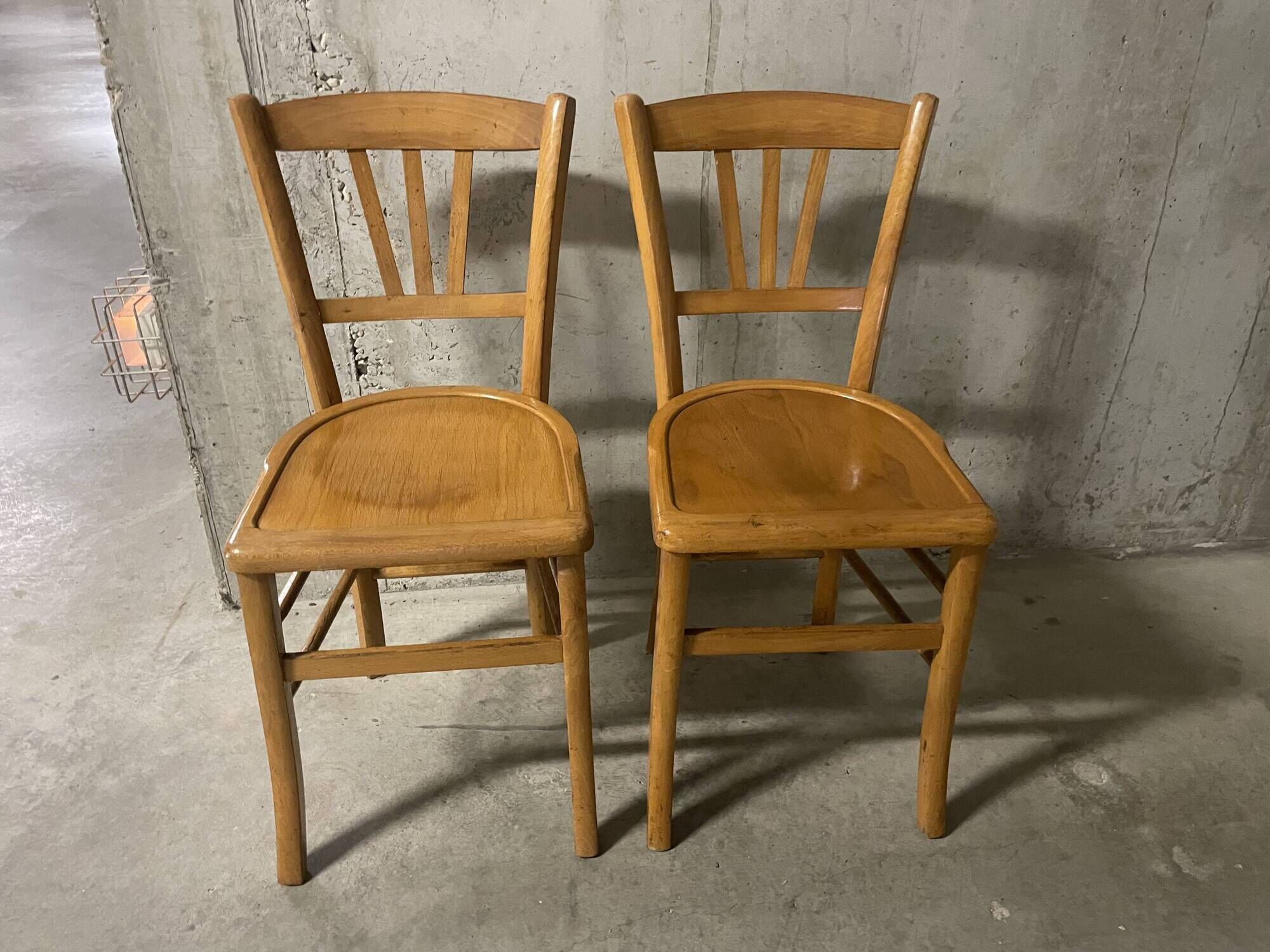 Pair of 1960s bistro chairs
