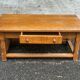 Table basse de ferme en chêne massif 1950 de 105cm