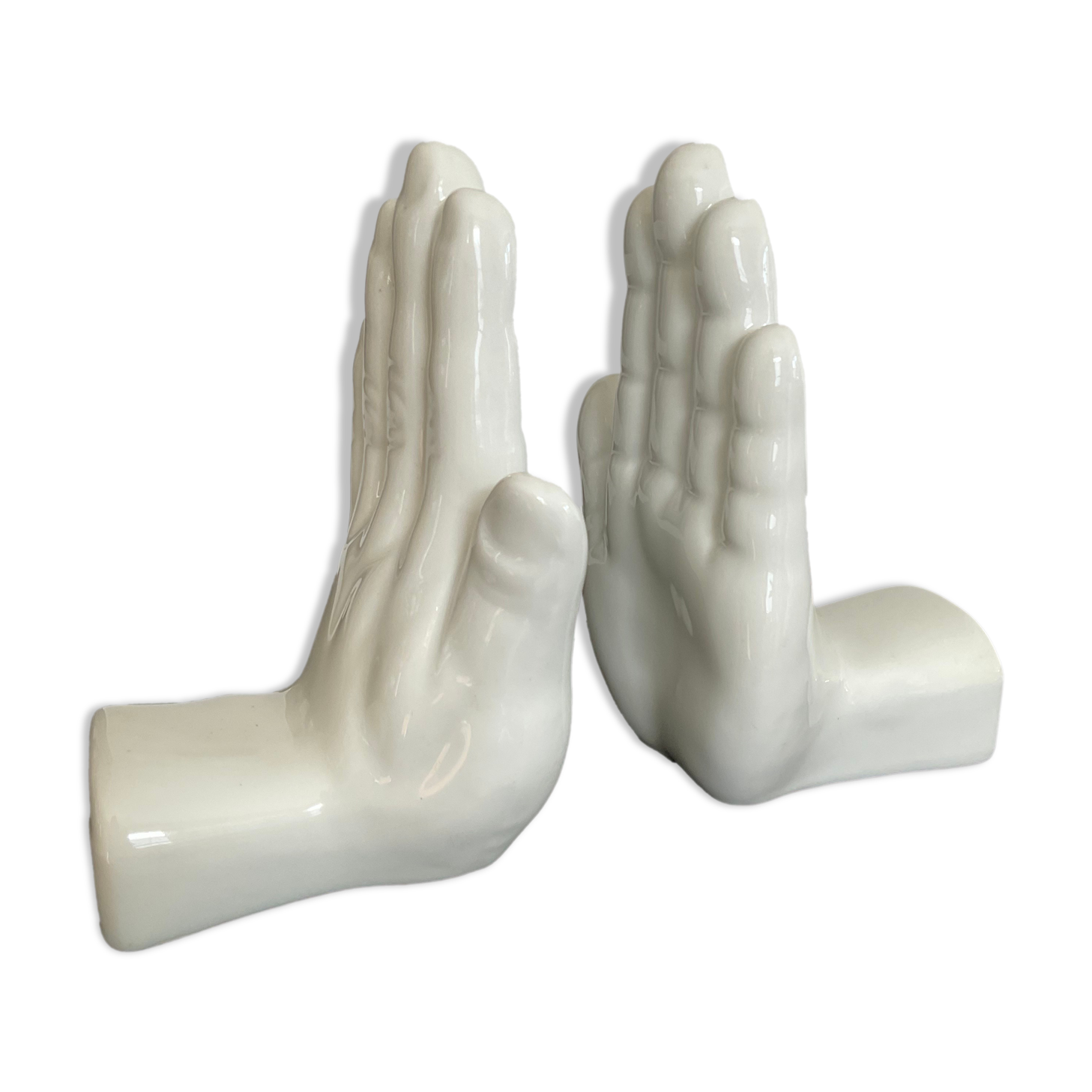 Pair of Ceramic Handends 70s-80s