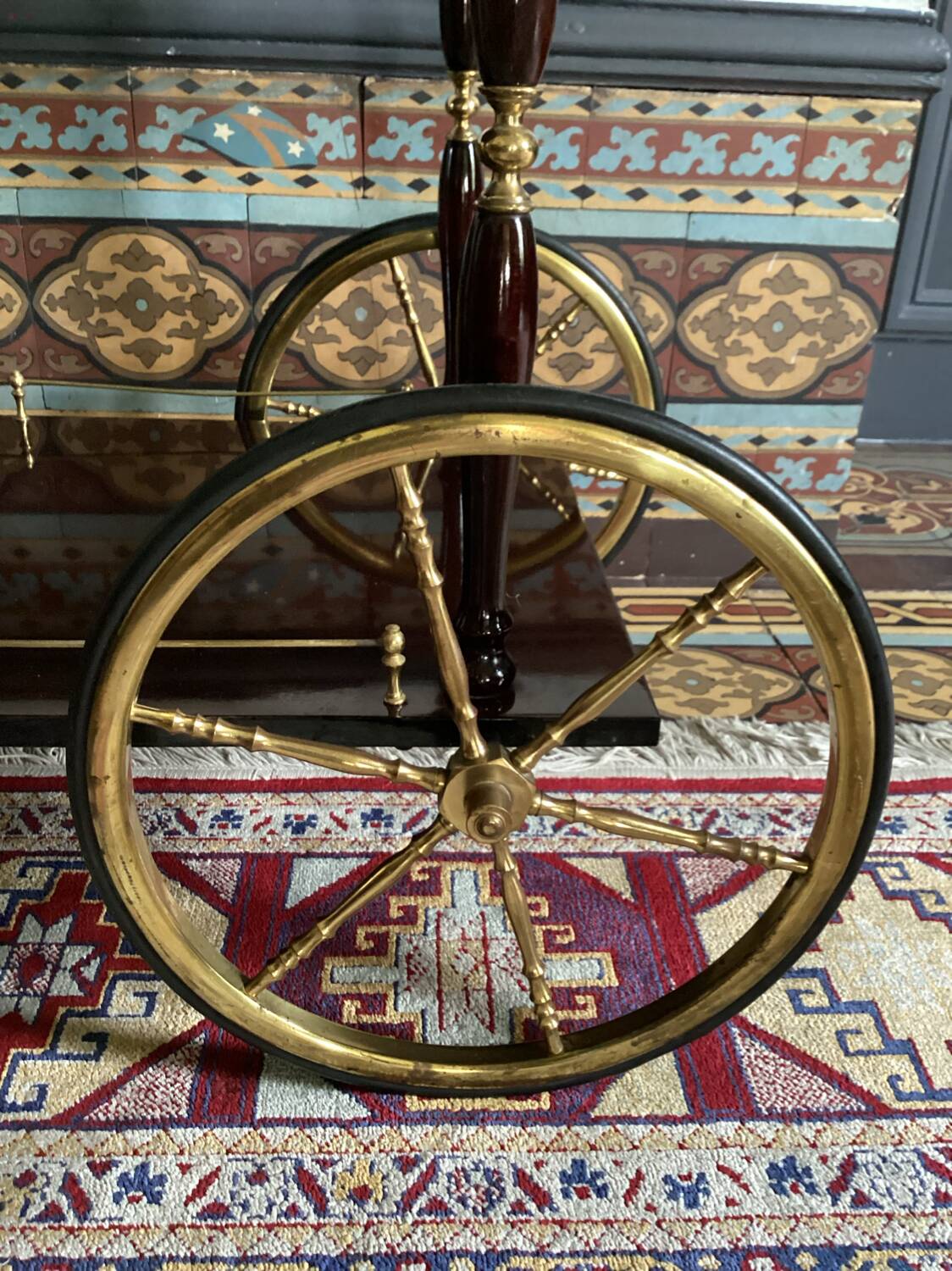 Vintage Fratelli Orsenigo rolling trolley