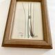 Duo cadres en pin, vitres recentes