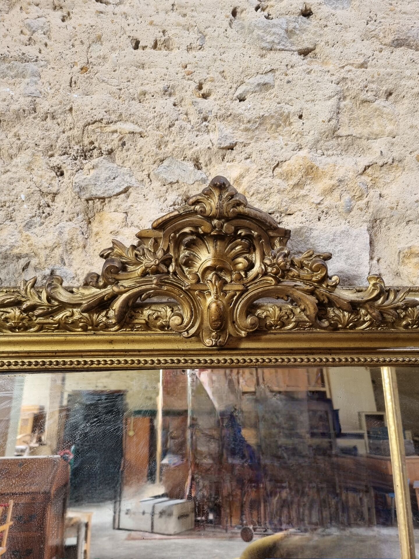 Golden mirror