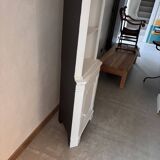 White wooden corner unit