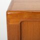 Danish teak sideboard with tambour doors and drawers, 1960s