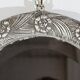 Oval mirror with silver frame, art nouveau, 1900