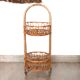 Rattan and bamboo trolley on wheels, 1950s
