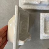 Wall mounted ceramic soap dish