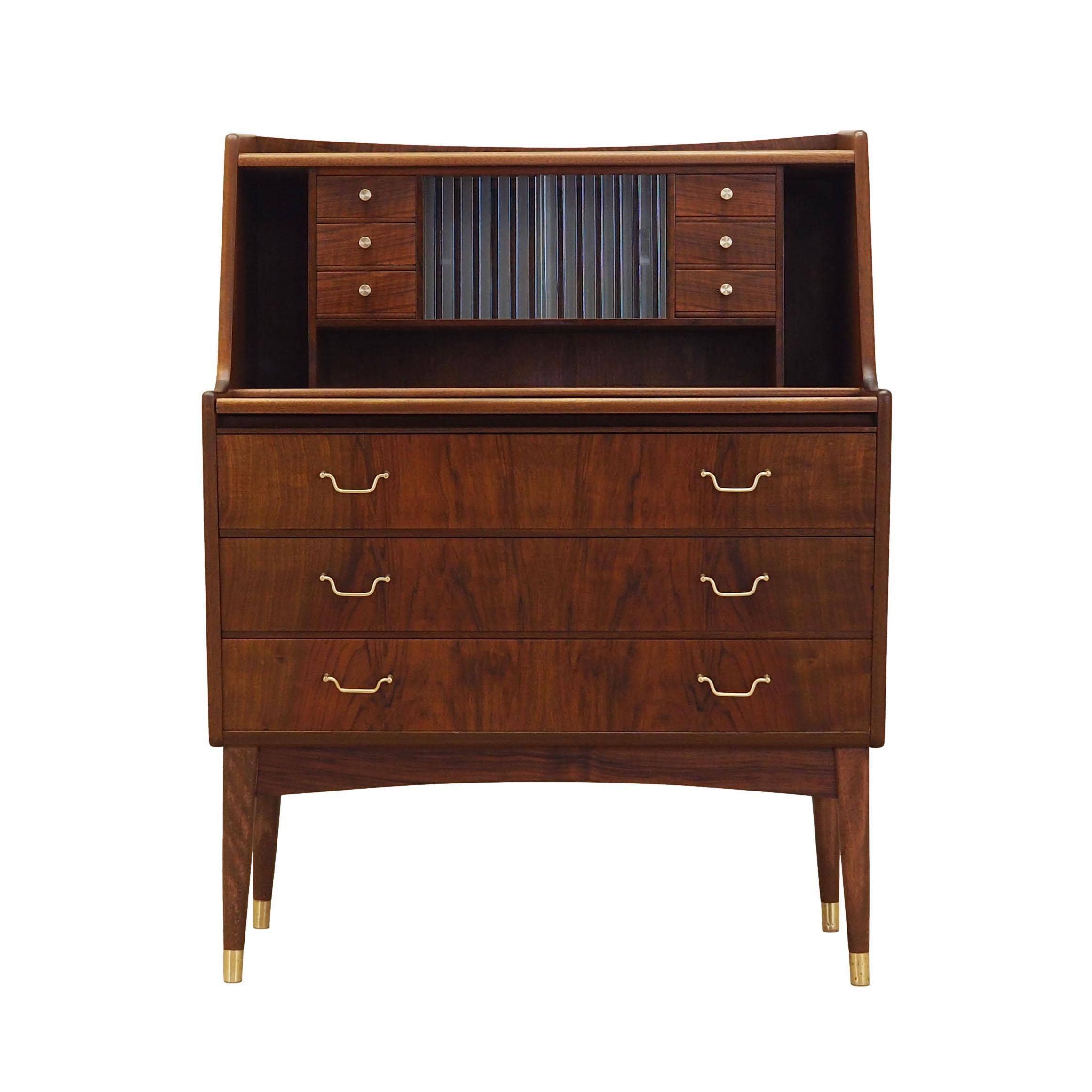 Walnut secretary, Danish design, 1970s, production: Denmark